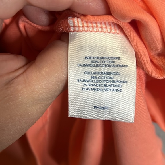 Land’s End peach colored polo size 1X 16W-18W - Picture 4 of 5